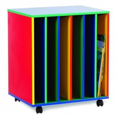An image of 6 Slot Big Book Holder - Coloured Storage