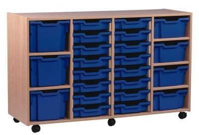 An image of Multi Tray Storage Unit 1 - Shallow Storage Trays for Schools