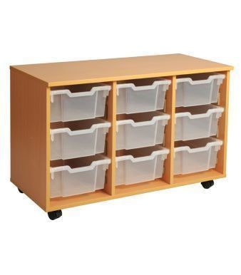 An image of Aztec Triple 3 High Deep Tray Storage - Deep Storage Trays for Sch...