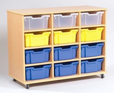 An image of Aztec Triple 4  High Deep Tray Storage - Deep Storage Trays for Sc...