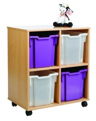 An image of All Sorts Stackable with 4 Jumbo Trays - Jumbo Storage Trays for S...