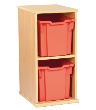 An image of Aztec Two High Jumbo Unit - Jumbo Storage Trays for Schools