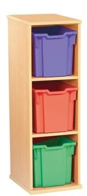 An image of Aztec Three High Jumbo Unit - Jumbo Storage Trays for Schools