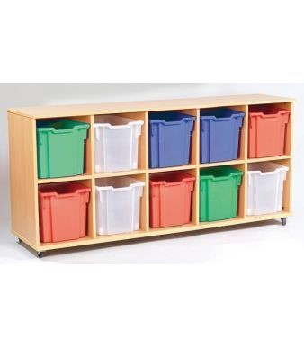 An image of Aztec Quintet Two High Jumbo Storage - Jumbo Storage Trays for Sch...