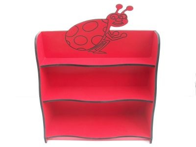 An image of "Lizzie Ladybird" Shelving Unit - Themed Storage