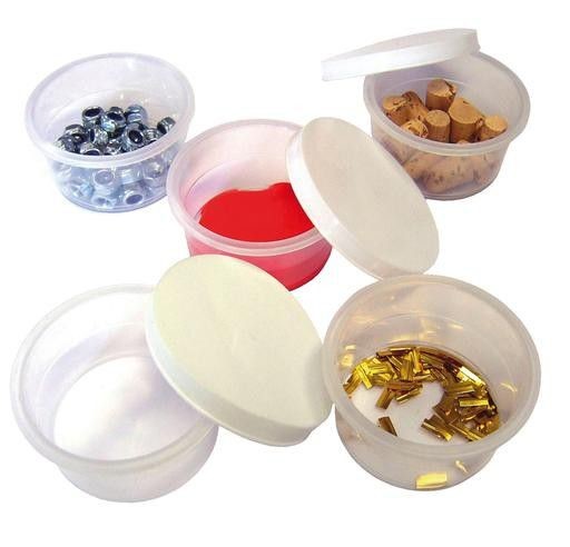 An image of Mini Plastic Pots With Lids