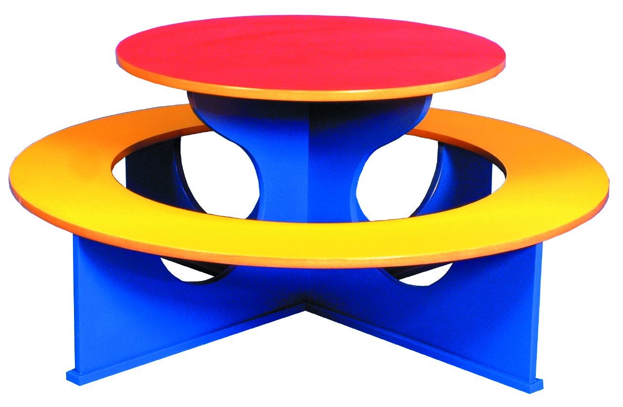 An image of Rainbow Primary Circular  Tables - School Dining Tables