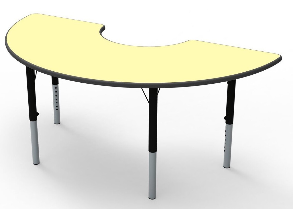 An image of Arc Height Adjustable Theme Tables - Modular Classroom Tables