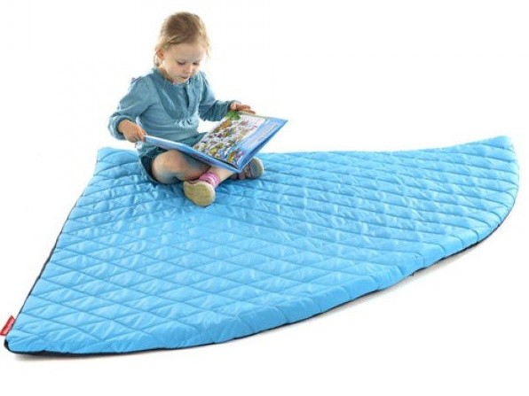 An image of Sayu Quilted Corner Circle Mats - Soft Play