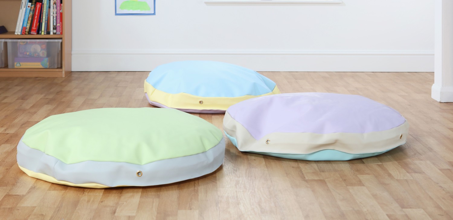 An image of Round Sag Bags - Pastel Colours- Pack of 3