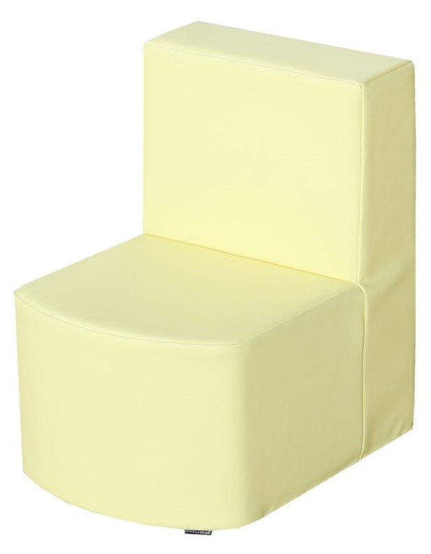 An image of Modex Modular Pale Banana Shaped Chair