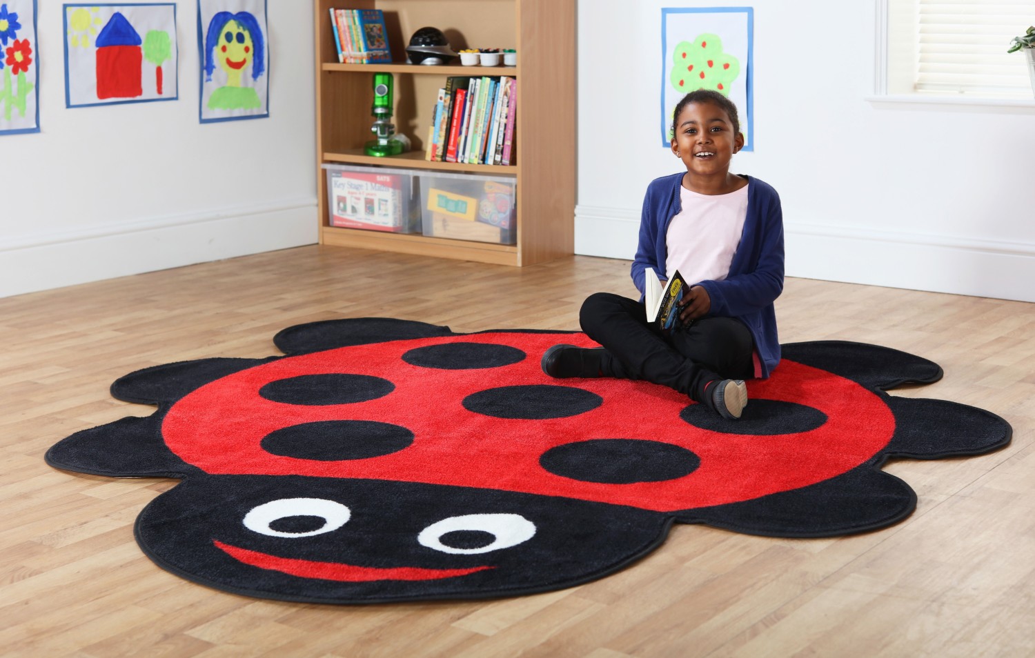 An image of Back to Nature Shaped Ladybird Carpet