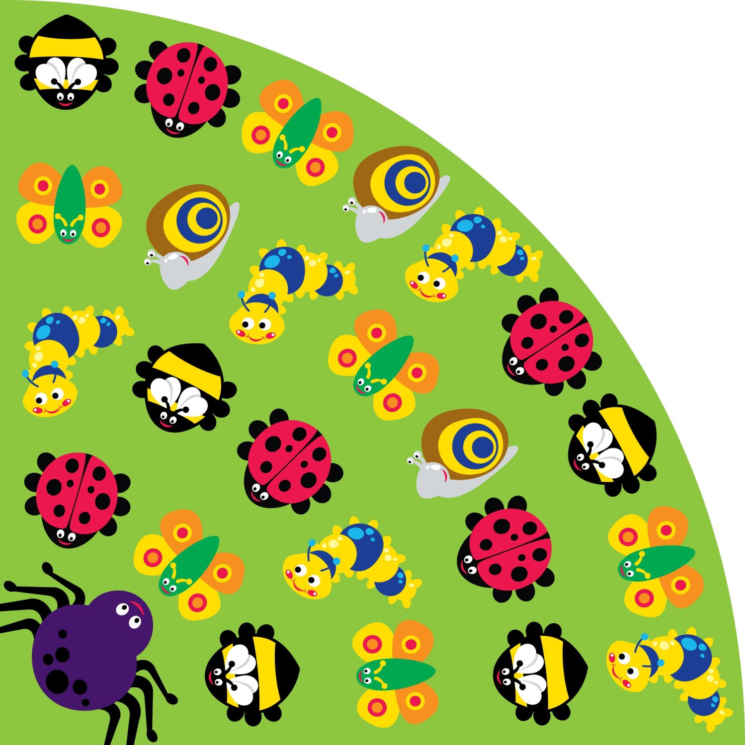 An image of Back to Nature Large Bugs Corner Mat