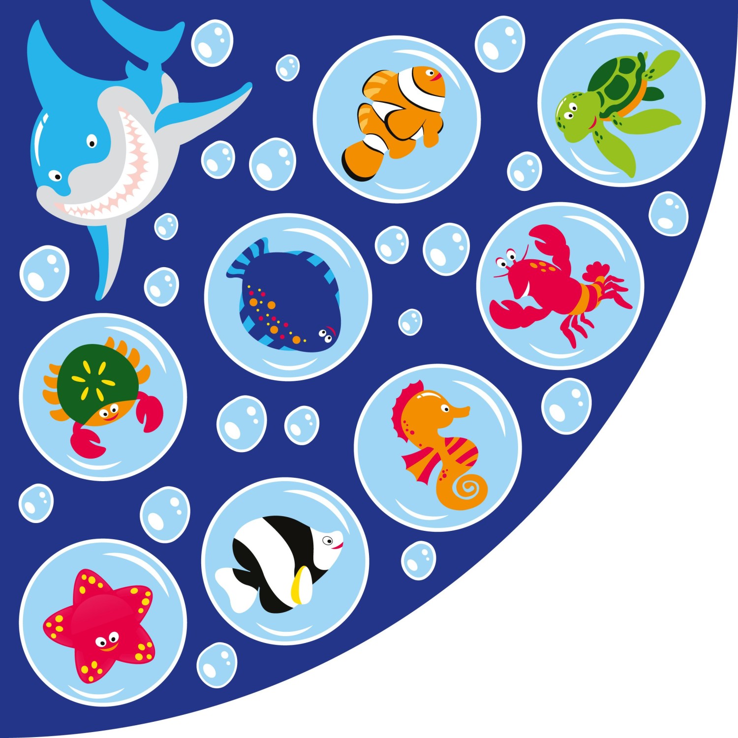 An image of Under The Sea Corner Placement Mat