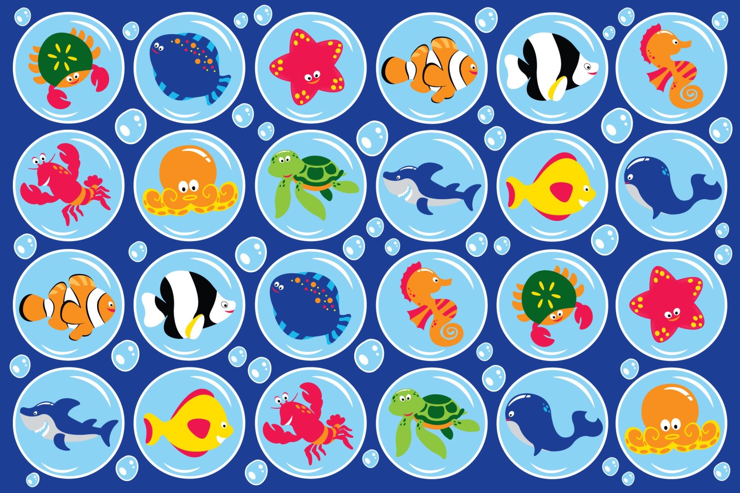 An image of Under The Sea Rectangular Placement Mat