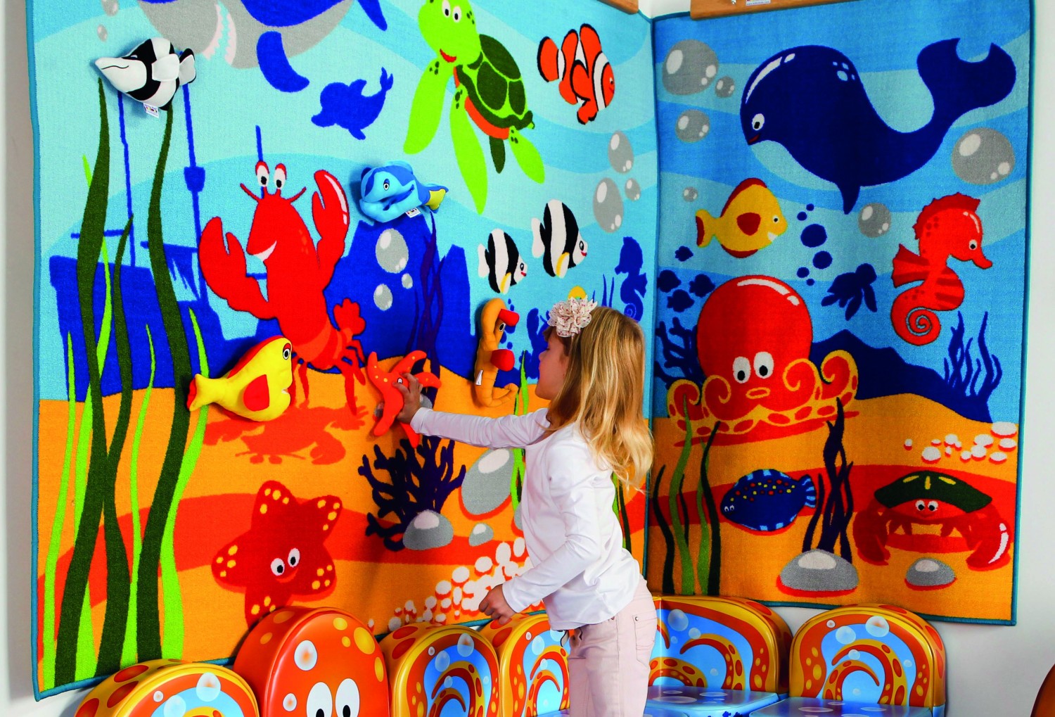 An image of Under The Sea Wall Display Standard Size - Soft Play