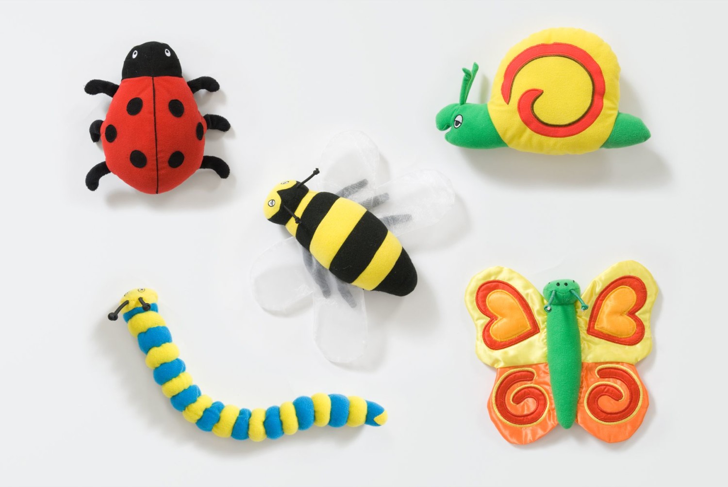 An image of Back to Nature Bug Toys 5 Pack - Soft Play