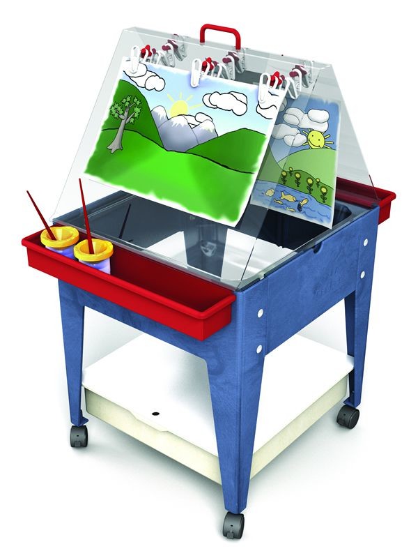 An image of Itex Two Station Easel and Sand & Water Table