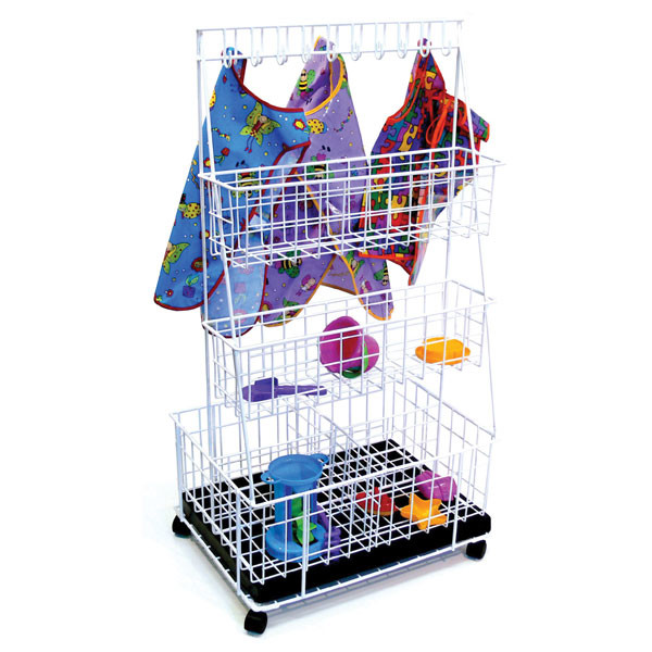 An image of Itex Wet Play Storage Trolley - Lunch Trolleys for Schools