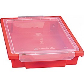 An image of Gratnells Tray Clip On Lid Pack of 6 - Gratnells Classroom Storage...