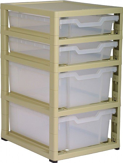An image of Grat Stack Single Column 2 Shallow Trays and 2 Deep