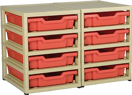 An image of Grat Stack Two Column 8 Shallow Trays