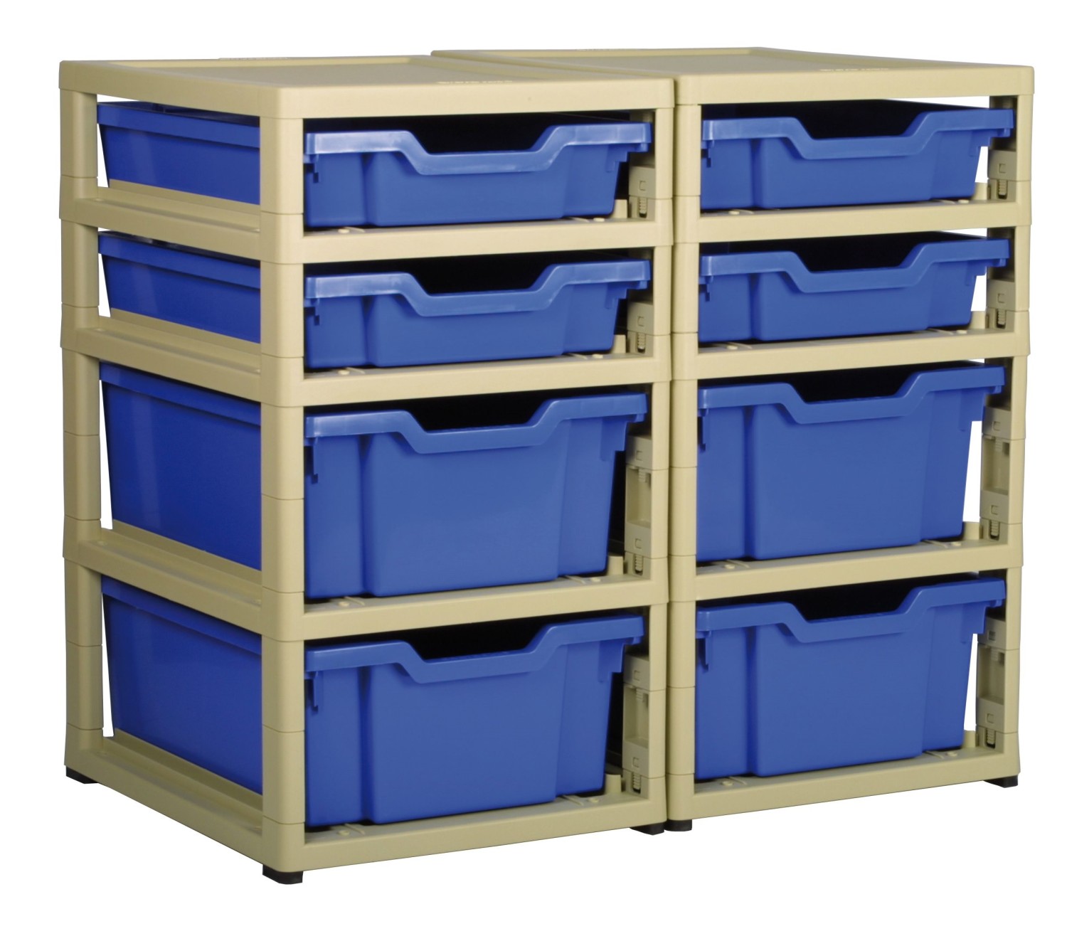 An image of Grat Stack Two Column 4 Deep Trays and 4 Shallow Trays
