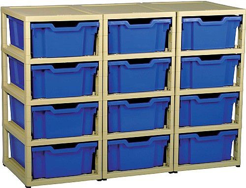 An image of Grat Stack Three Column 12 Deep Trays