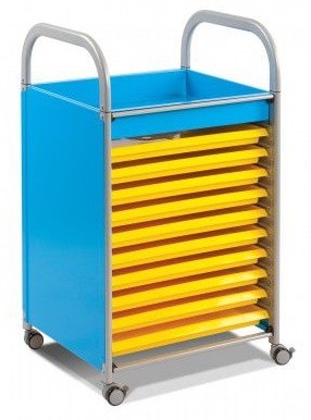 An image of Callero Art Tray Trolley - Art Storage