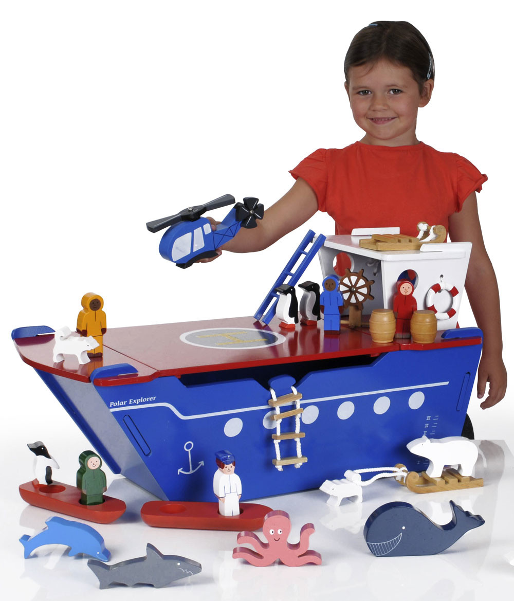 An image of Large Wooden Polar Explorer Play Set