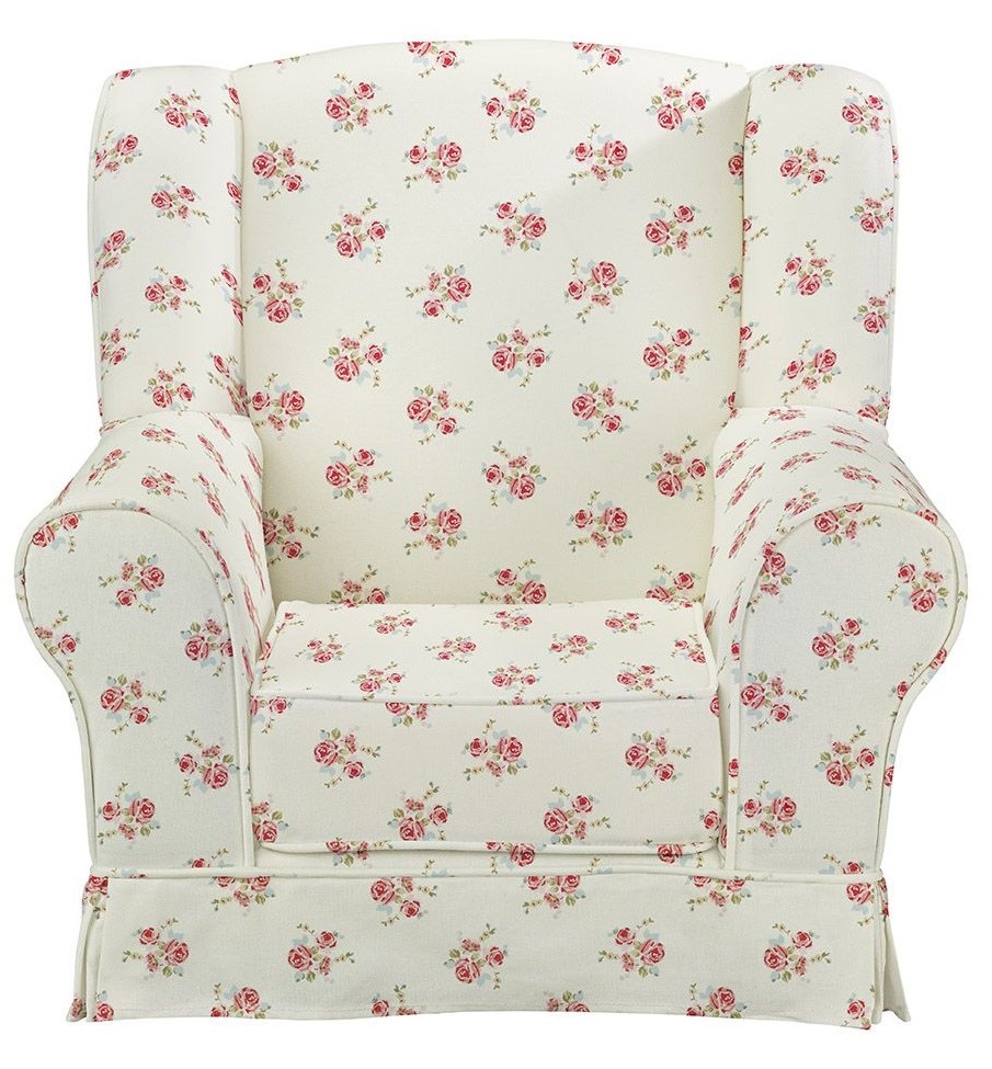 An image of JK Rose Natural Wing Chair