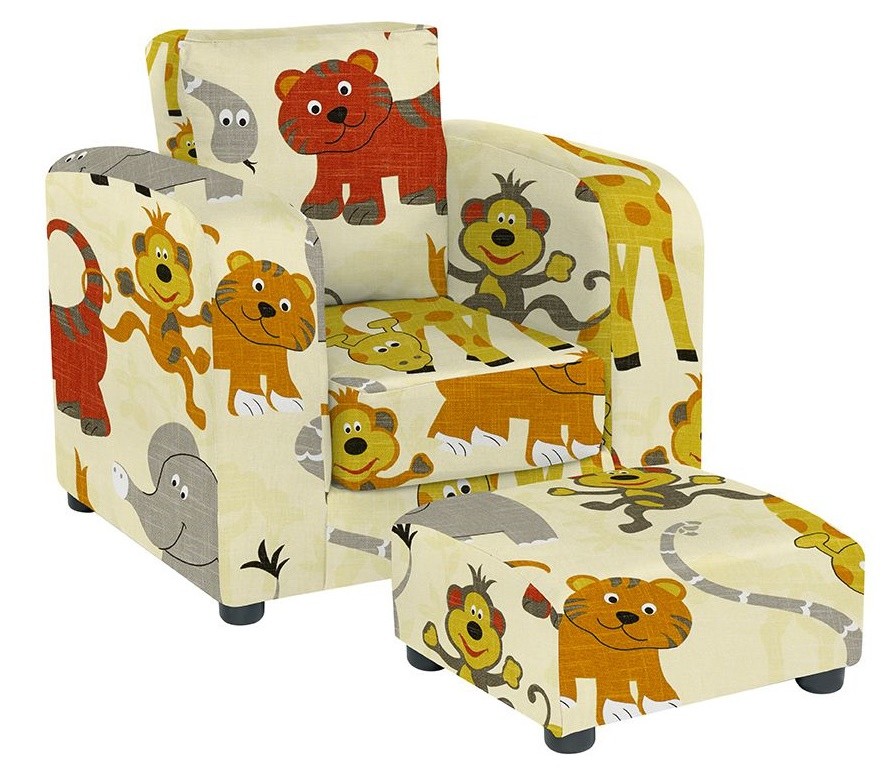 An image of JK Jungle Party Armchair and Footstool