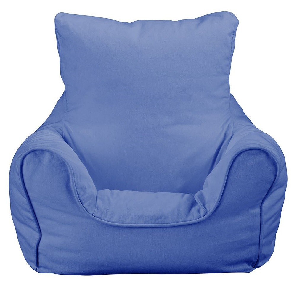 An image of JK Plain Blue  Bean Bag Chair