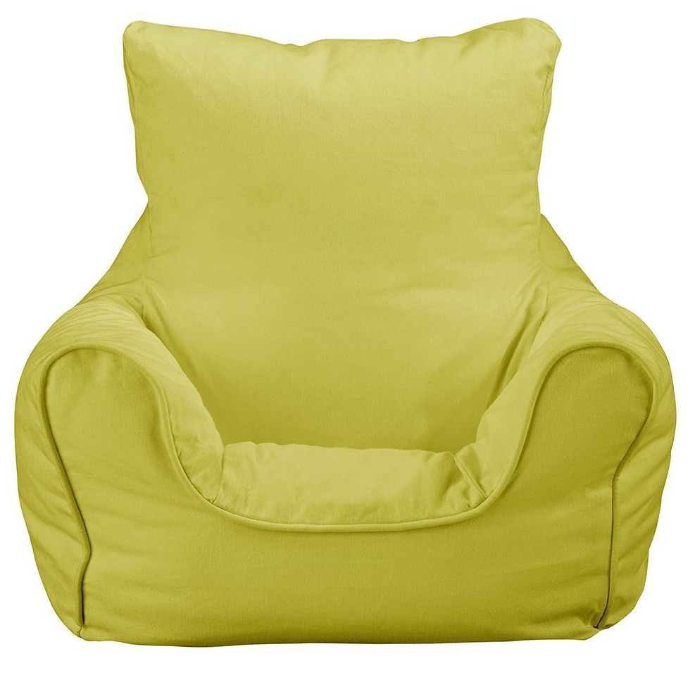 An image of JK Plain Green Bean Bag Chair