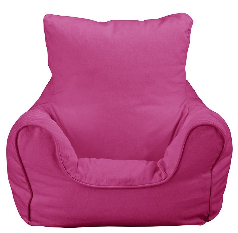 An image of JK Plain Pink Bean Bag Chair