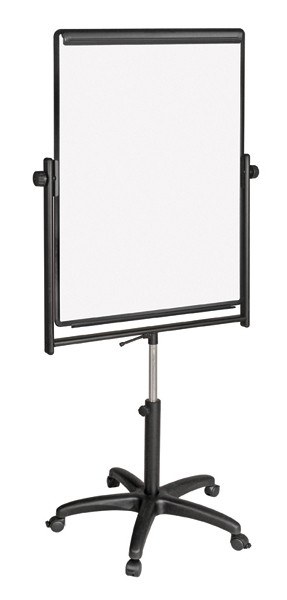 An image of Performer Gas Height Adjustable Easel with Magnetic Whiteboard - E...