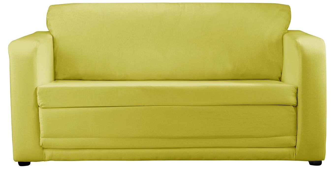 An image of JK Plain Green Sofa Bed