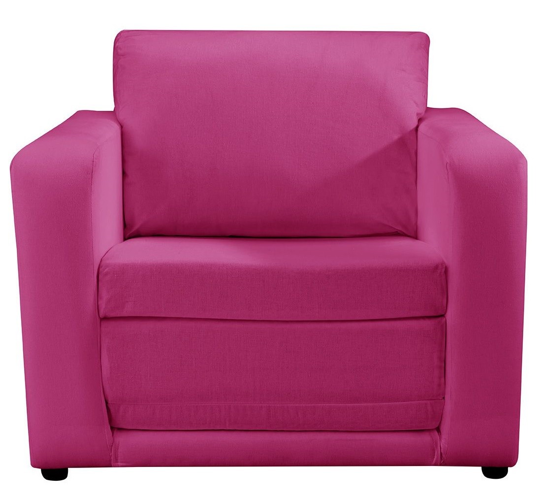 An image of JK Plain Pink Chair Bed