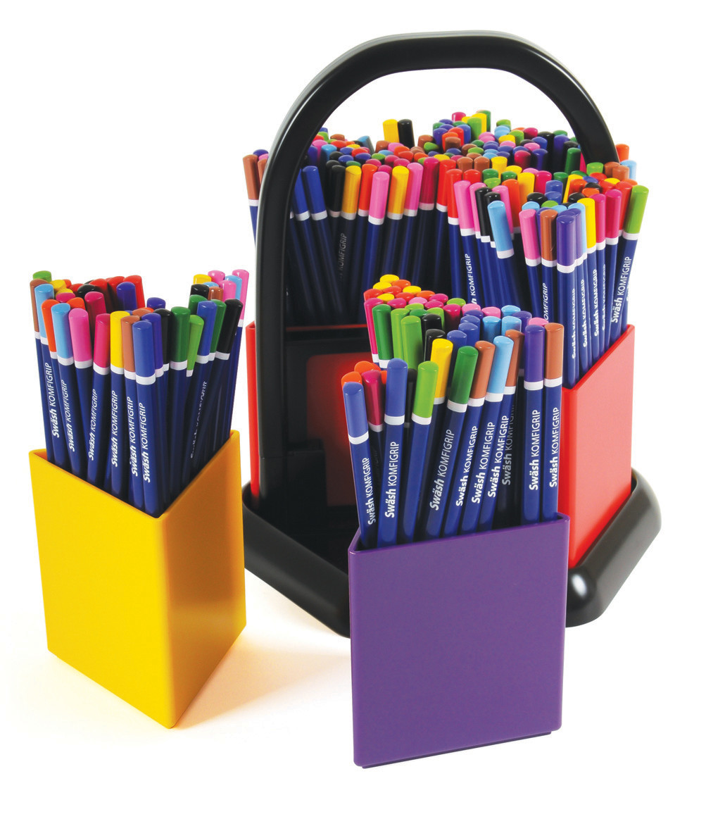 An image of KOMFIGRIP Colouring Pencils