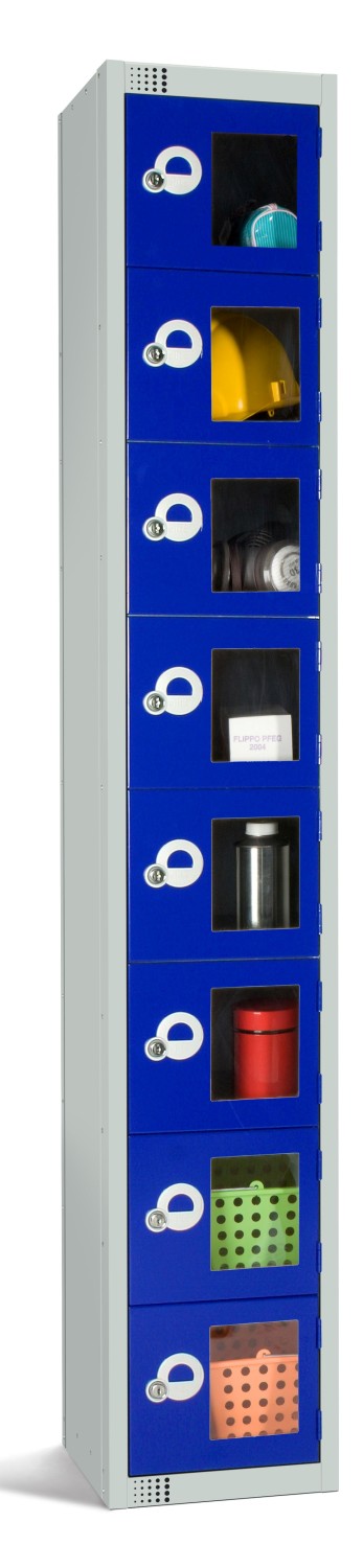 An image of Eight Door Lockers with Vision Panels