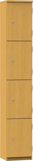 An image of Aztec Four Door Wooden Locker - Wooden Locker Cabinets