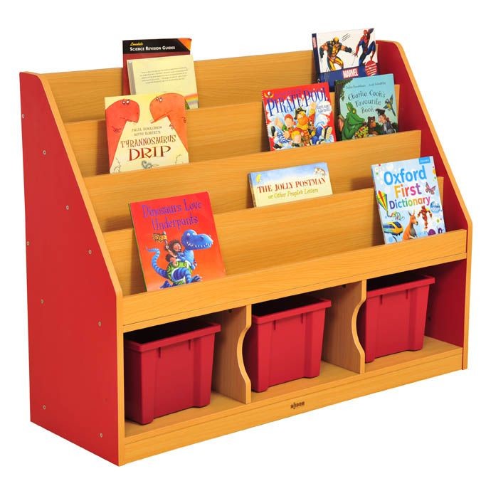 An image of MLN Combi Book Storage - Deep Storage Trays for Schools