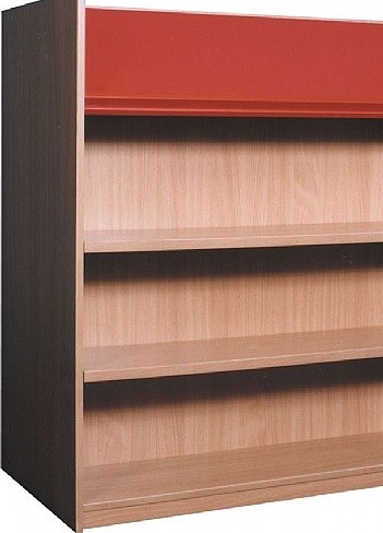 An image of Nexus Double Sided Add On Bookcase with Display Top