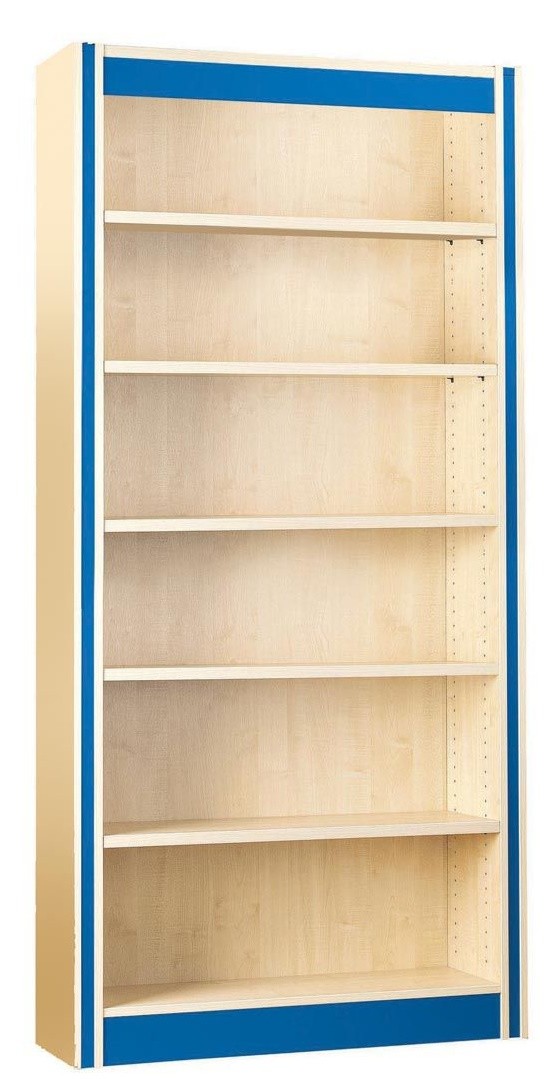 An image of Spectrum Single Sided Bookshelf with Flat Shelves