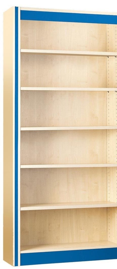 An image of Spectrum Extension Single Sided Bookshelf with Flat Shelves