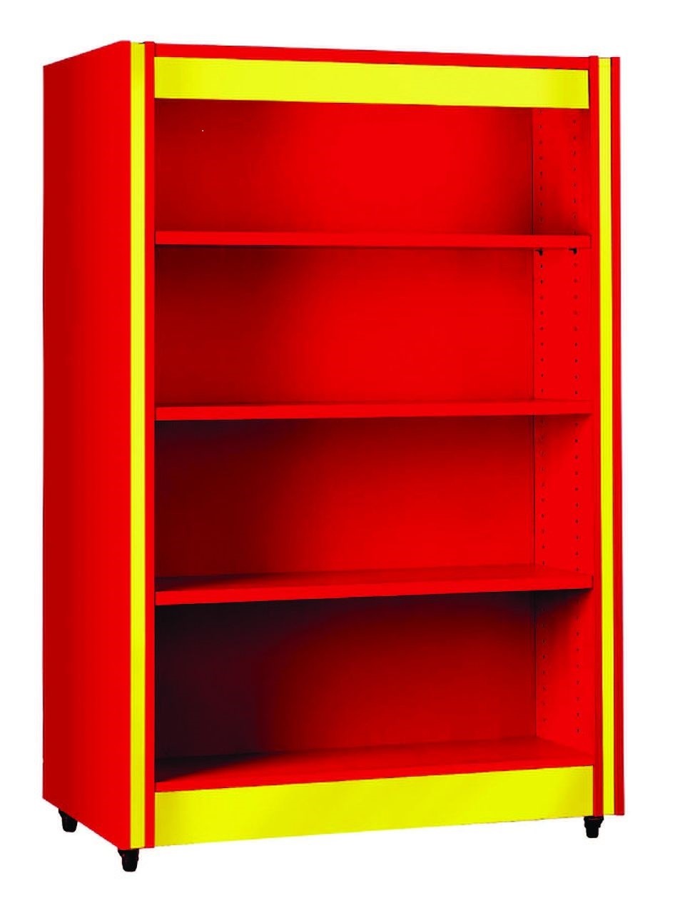 An image of Spectrum Double Sided Bookshelf with Flat Shelves