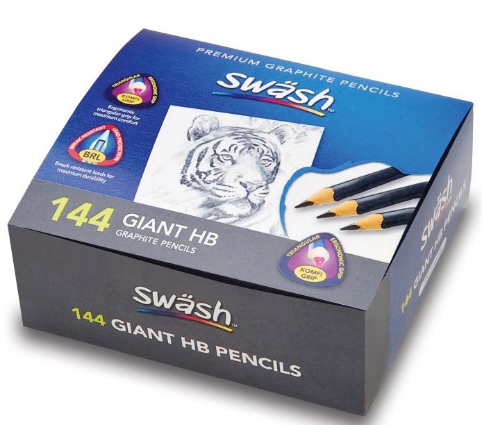 An image of KOMFIGRIP Giant HB Graphite Pencils