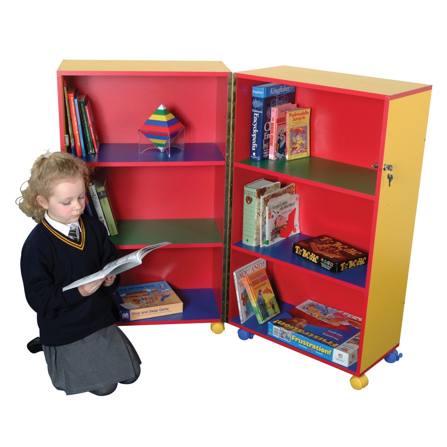 An image of PM Mobile Fold Away Bookcase