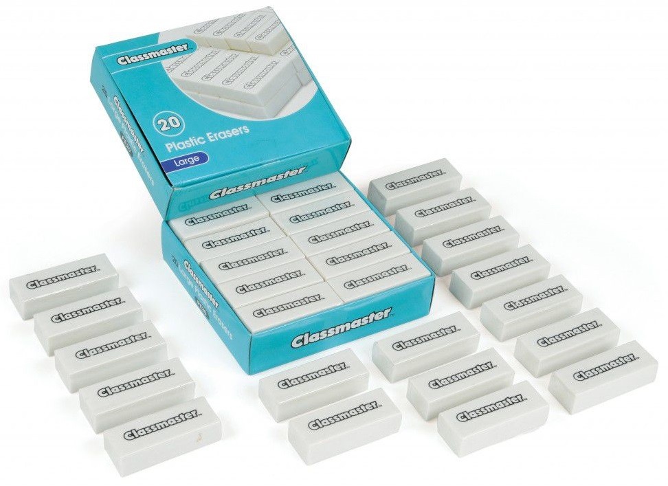 An image of Classmaster Plastic Pencil Erasers