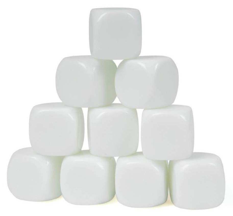 An image of Classmaster Dice Blank - Pack of 10